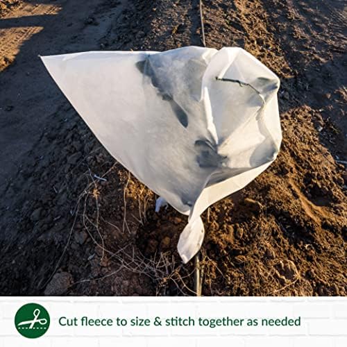 Green Thumbz Garden Fleece Plant Cover - 2m x 5m Plant Protection Horticultural Fleece Cloches for Growing Vegetables - Garden Fleece Roll Plant Covers for Frost - Garden Netting for Garden Plants