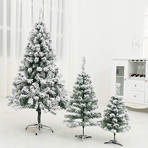 Caixin Premium Pre-Lit Artificial Christmas Tree Snow Flocked,Holiday Decor Xmas Tree With Led Lights Ornaments Metal Stand-I 11.8Ft(360Cm) #TOP5