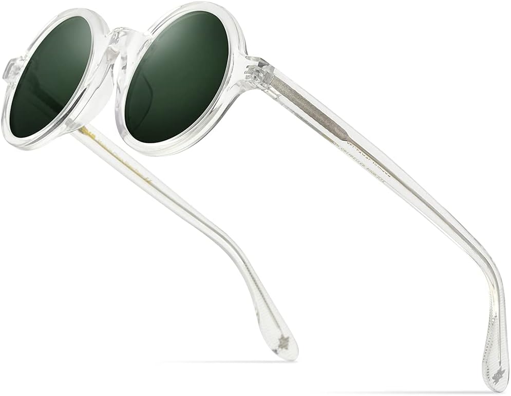 Acetate Men Vintage Round Optical Glasses Frame Spectacles Optical Eyeglasses Zolman