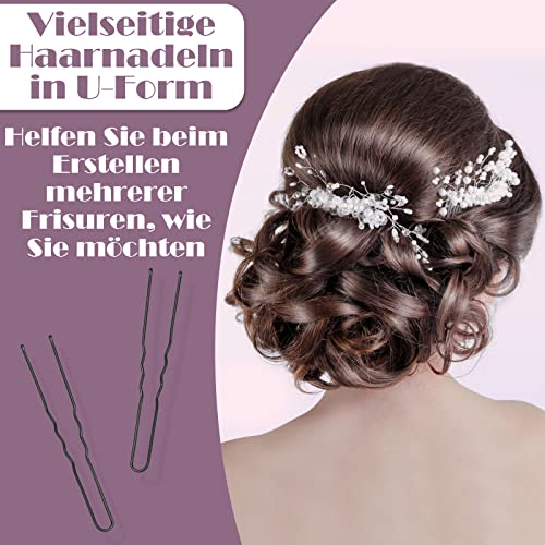 Foto von Licitn Frisurenhilfe Set, 70Pc Frisuren Zubehör für Unsterschiedliche Haarestyle, Duttkissen, Flechthilfe Haare für DIY Haarstyling Magie Hair Accessories und Friseur Zubehör für Mädchen Schwarz