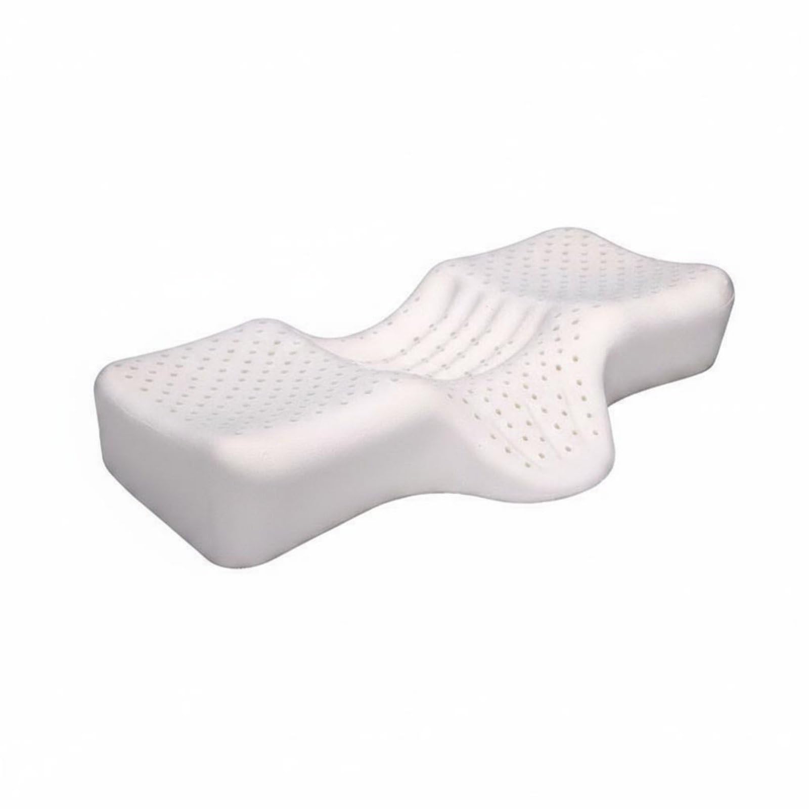 Qianly Almohada Cervical Látex Diseño Ergonómico Almohada Caucho Antiácaros, Protector De Cuello, Modelo Más Bajo Recomendado para Mujeres, Hombres Delgados, Estudiantes De Secundaria