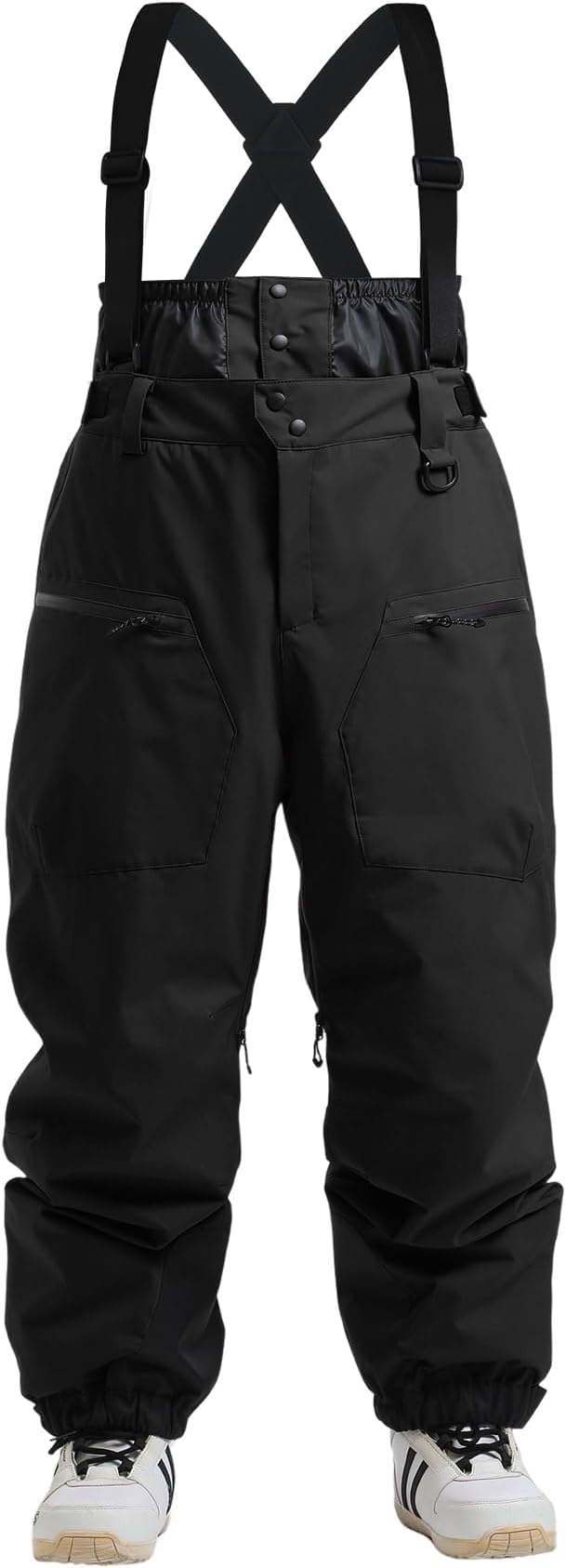 IMPHUT Ski Pants Snowboard Pants for Men, Baggy Snow Pants Insulated Waterproof Windproof, Mens Snow Bibs Overall