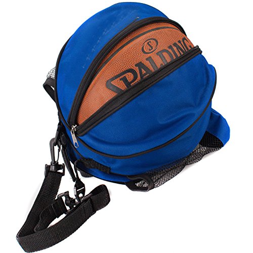 TINTON LIFE Basketball Bag with Adjustable Shoulder Strap Portable Football Soccer Volleyball Carrier Holder (Blue) . - Thumbnail 2