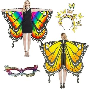 Plainshe DS Schmetterlingsflügel Kostüm-Set 3PCS