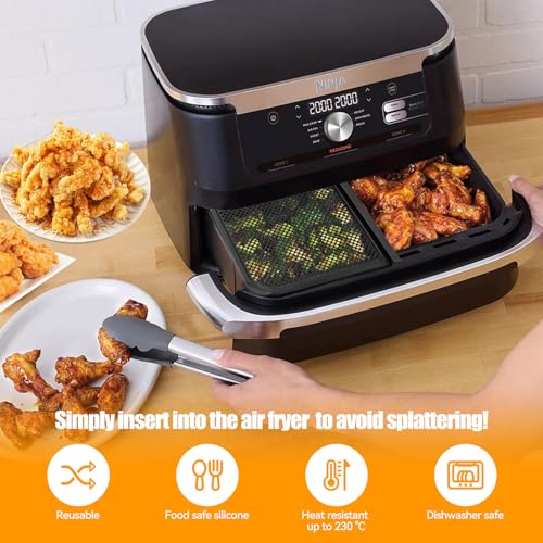 LUOJINYI Grille Anti Projection pour Air Fryer Ninja 10,4 L AF500EU, Grille Anti Projection Air Fryer Ninja, Protection Efficace de la Spirale Chauffante, Réutilisable Grille pour Air Fryer – vue 5