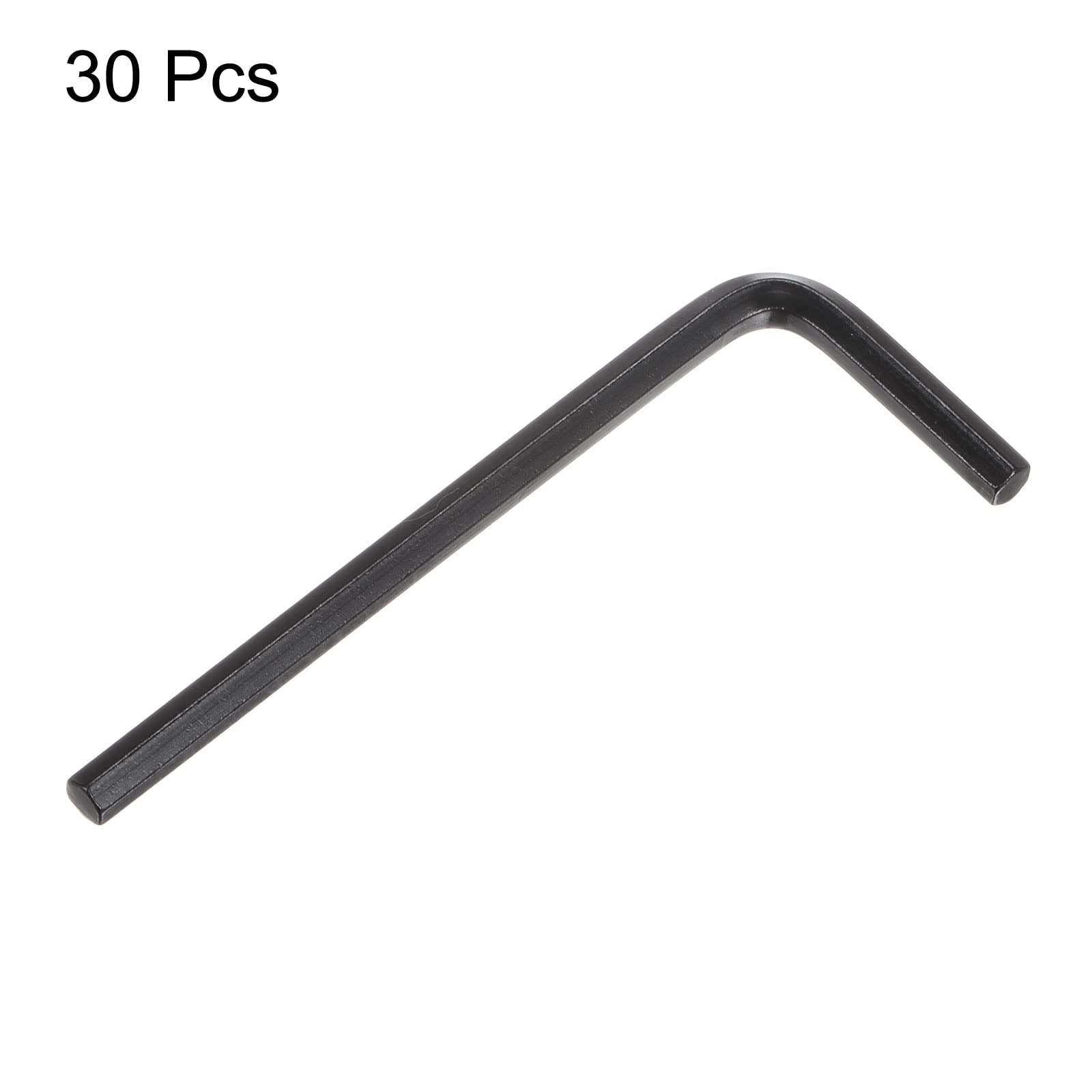 HARFINGTON 30-Pack 4mm Metric Hex Key Wrench – CR-V Steel L-Shape Allen Wrench, Black Oxide Finish, Heat-Treated