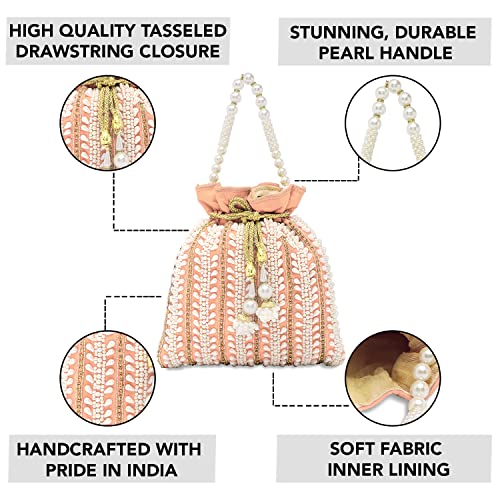 Image of Peora Potli Bags for Women Bag Clutch Ethnic Bride Purse Gift for Women