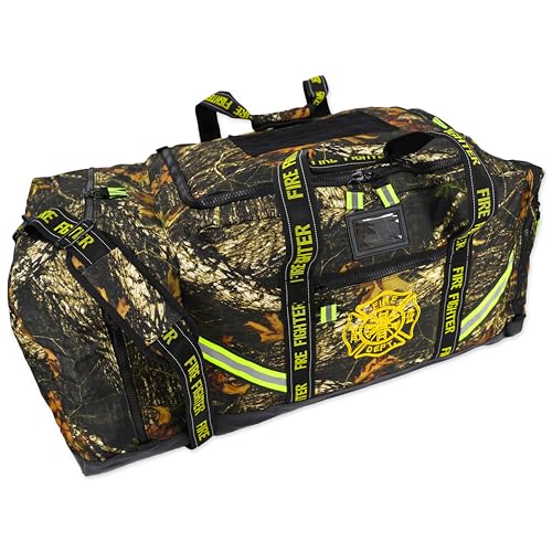 Lightning X Premium Camouflage 3XL Firefighter Step-In Gear Bag w/Helmet Compartment - Deep Woods Camo