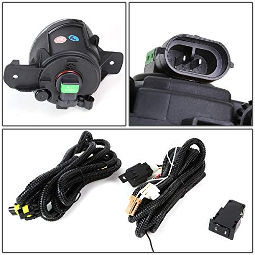 Compatible With Altima Fog Light Lamps+Switch & Blubs (Clear Lens) - 4-Door Seden #TOP3
