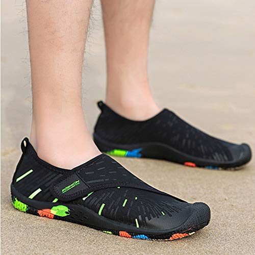 WHSS strandschoenen Summer upstream schoenen vrouwelijke wandelschoenen snorkelen outdoor schoenen zachte schoenen antislip sneldrogende schoenen waterschoenen duiken mannelijke waden schoenen (groen) - Image 4