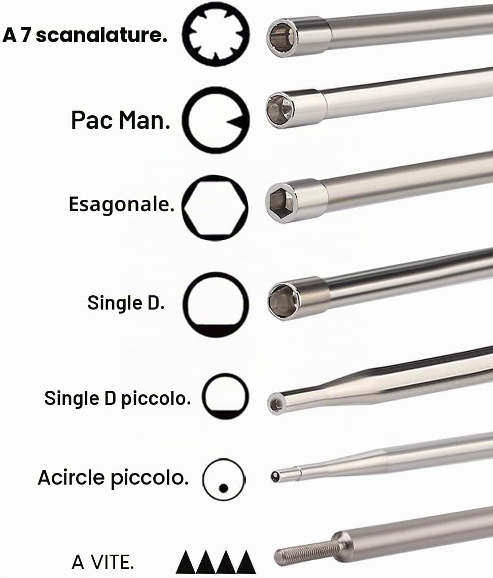 Confezione da 14 strumenti di regolazione del carburatore con cacciaviti esagonali esterni per motori piccoli a 2 tempi per Poulan, Husqvarna, STIHL, Echo, decespugliatore, motosega