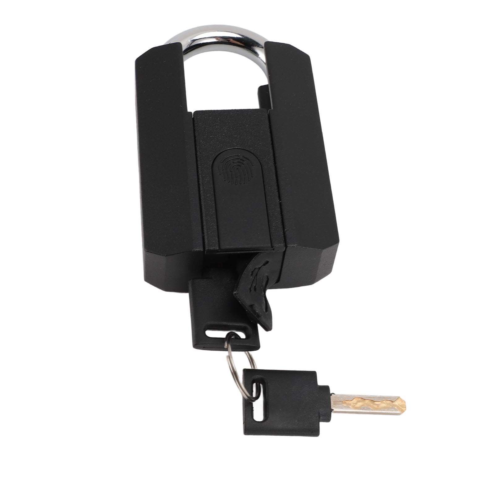Candado de Huella Digital, Candado Inteligente Bluetooth 3 en 1 Impermeable Biométrico con Carga USB y 2 Llaves para Gabinetes Cajones Puertas Equipaje