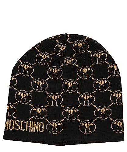 Moschino Bonnet Black Double Question Mark idéal pour vos sorties citadines
