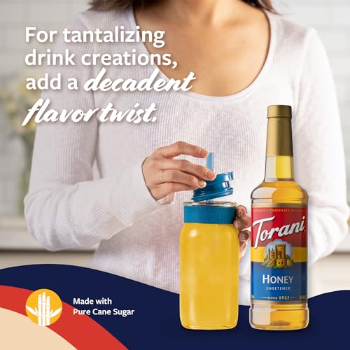 Image of Torani Honey Sweetener, Flavoring for Drinks and Desserts, Pump Included, 25.4 Fl Oz
