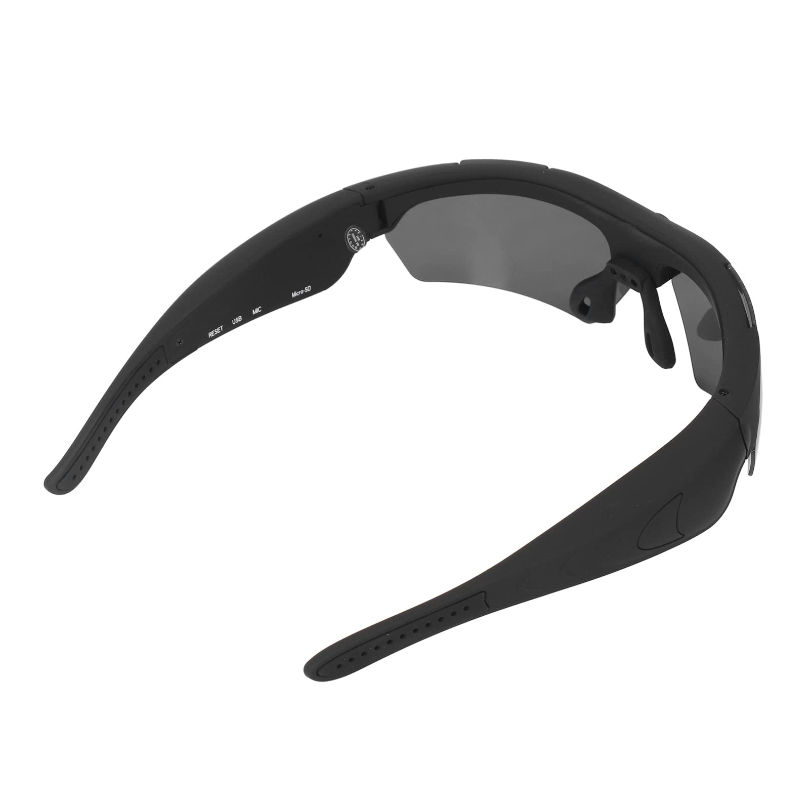 Lunettes de Caméra, Lunettes de Soleil Vidéo 1080p Full HD Video Recording Lunes Camera avec des Objectifs Polarisés HD pour Le Vélo de Randonnée à Vélo de Pêche à la Randonnée