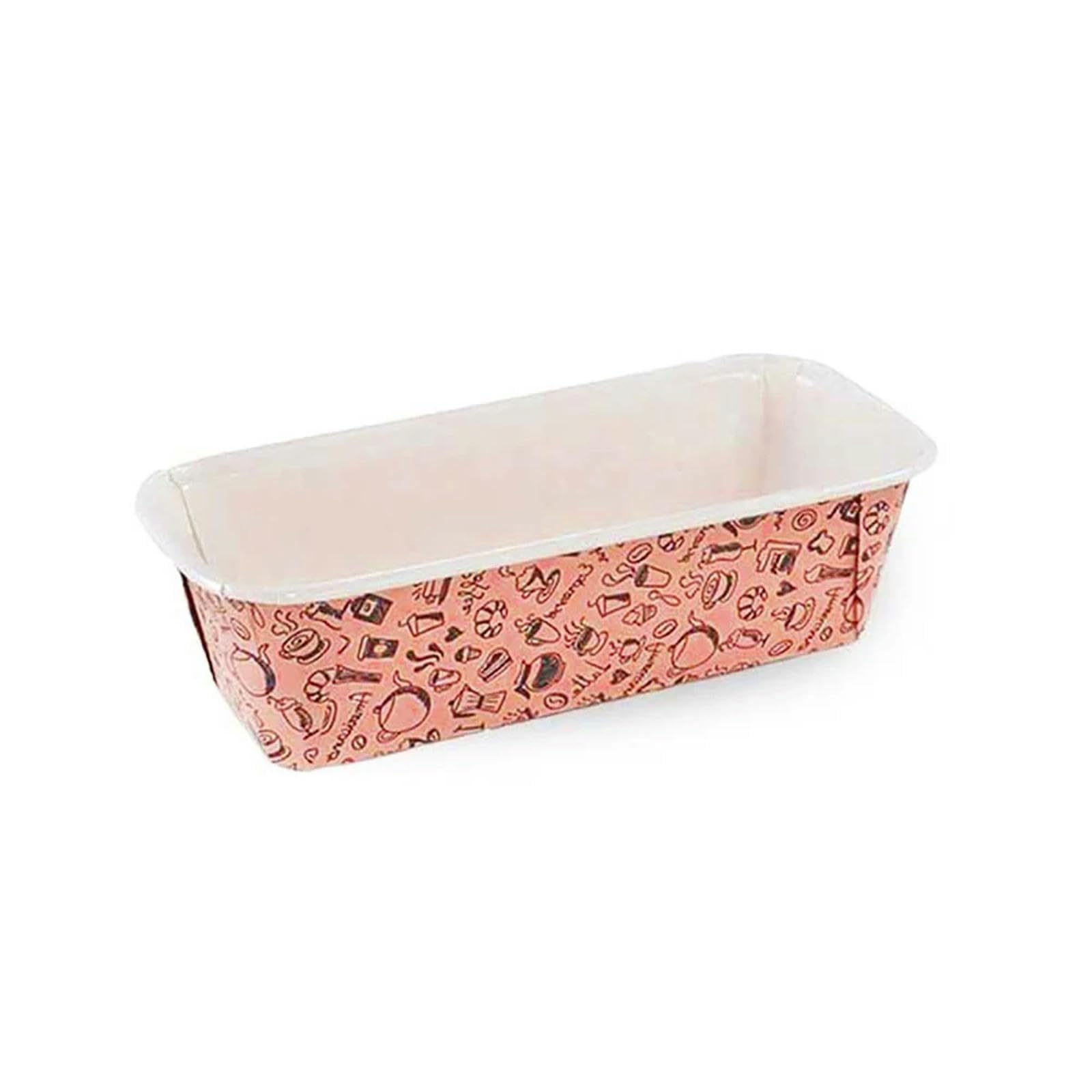 TVIVID 50Pcs Loaf Pan Liners Paper Loaf Pans Disposable Paper Rectangle Baking Tray for Bread Cake Display DIY Pastry Accessories