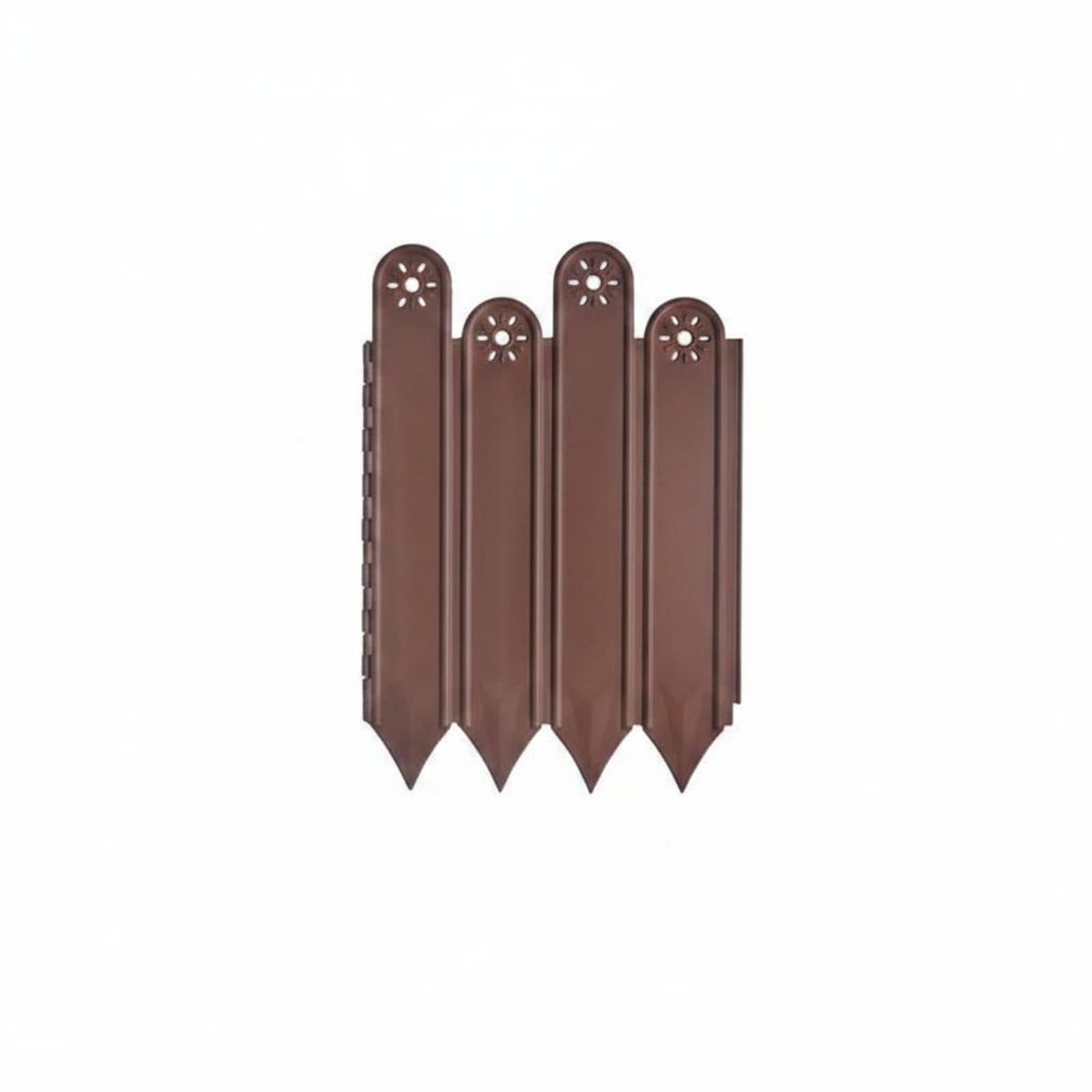 Border Fence Flower Bed Border Flexible Decorative Garden Border for Yard Brown H22-25cm L2m Wallpaper Borders | Wallpaper & Accessories | Building & Hard-image-45