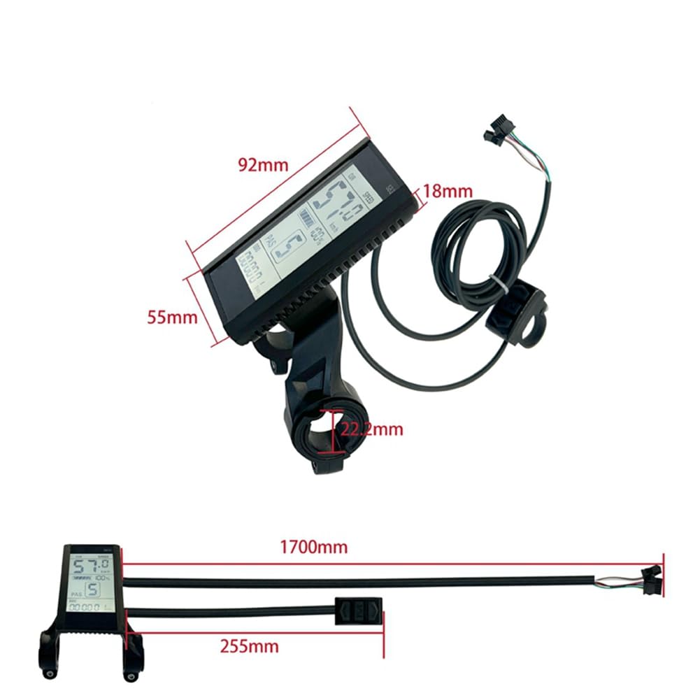 S830 24 V 36 V 48 V wyświetlacz LCD do roweru elektrycznego, deska rozdzielcza roweru, uniwersalna z akcesoriami do kierowcy USB SM