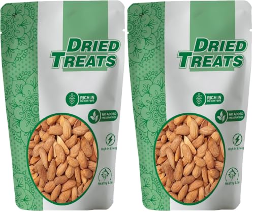 Image of Dried Treats Premium Almonds (Dry Fruits,Gurbandi Almonds, 200G) (Pack of 2)