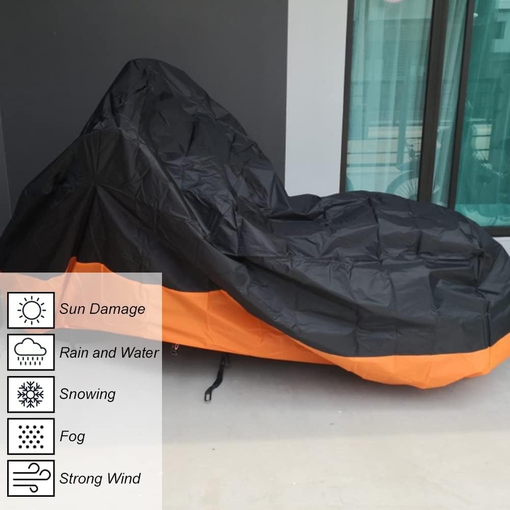 Housse De Protection Pour Tricycle Adulte – 264x110x124 Cm, 210D Oxford Imperméable, UV, Avec Trou De Verrouillage