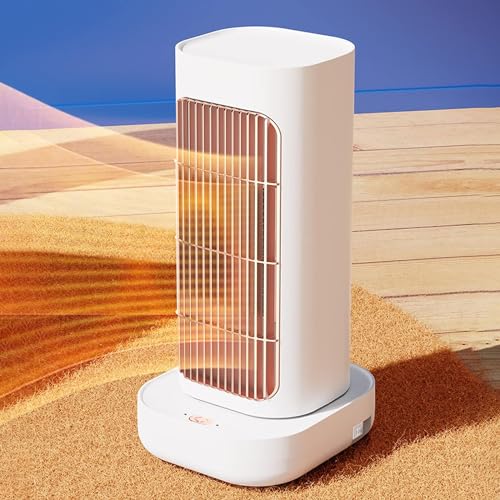 Calentador Eléctrico para Hogar, Calentador de espacio for uso en interiores, calentador de 1200 W, calentador de ventilador agitador, calentador eléctrico rápido for el hogar con protección segura fo