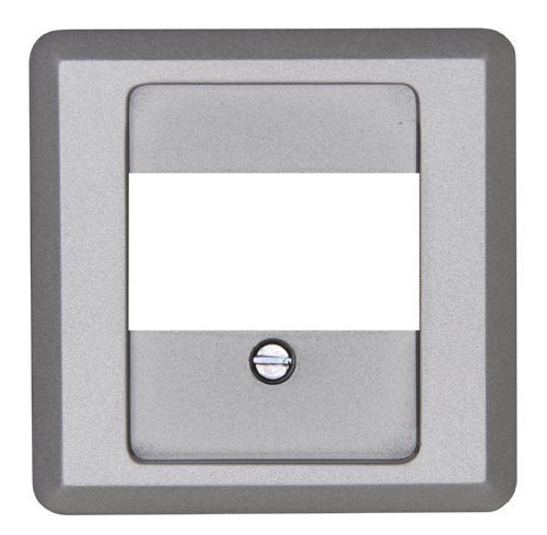 Kopp 358120188 Milano Cover for TAE Telephone Outlet Sockets, Steel