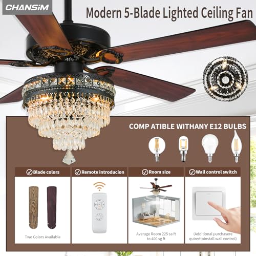 Ventilateur de plafond silencieux contre la chaleur pour salon - 4
