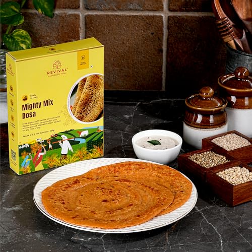 Image of Revival Millet Biryani (200g) & Dosa Mix (200g) Combo Pack | Instant South Indian Meal | High Protein & Fiber | Wholesome Superfood | Quick, Healthy & Ready in 15 Minutes