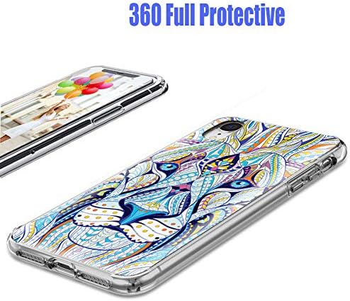 Miniatura 4 de AKORAVO - Funda protectora para iPhone XR para mujeres, hombres y niñas, a prueba de golpes, antiarañazos, delgada, suave, TPU transparente, funda