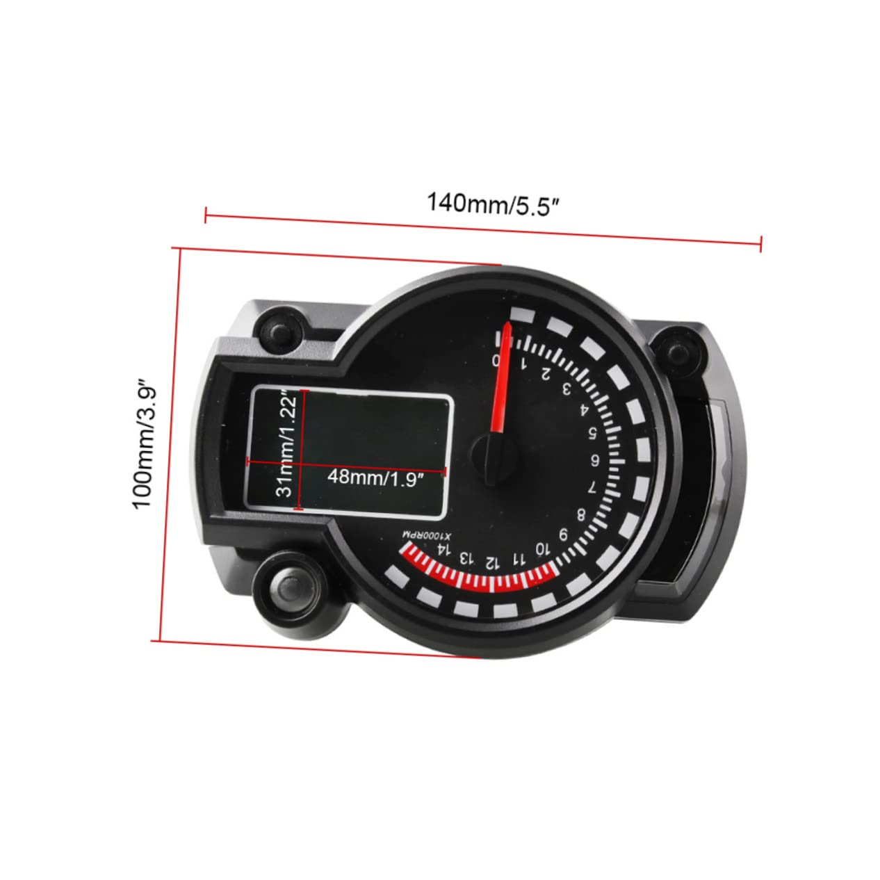 Motorcycle Digital Speedometer and Tachometer Backlight Battery Status for Accurate Performance Monitoring and Engine Alerts