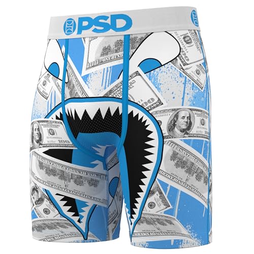 PSD Men's Boxer Briefs - The Blues 3 Pack, 7 Inch Inseam, Stretchy Moisture-Wicking Boxer Briefs for Men Pack, Small4