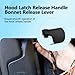 Hood Latch Release Handle Bonnet Release Lever Compatible with Audi A4/S4/A4 A6/S6/A6 Quattro/A7 Q5 RS5 Replaces 8T1823533