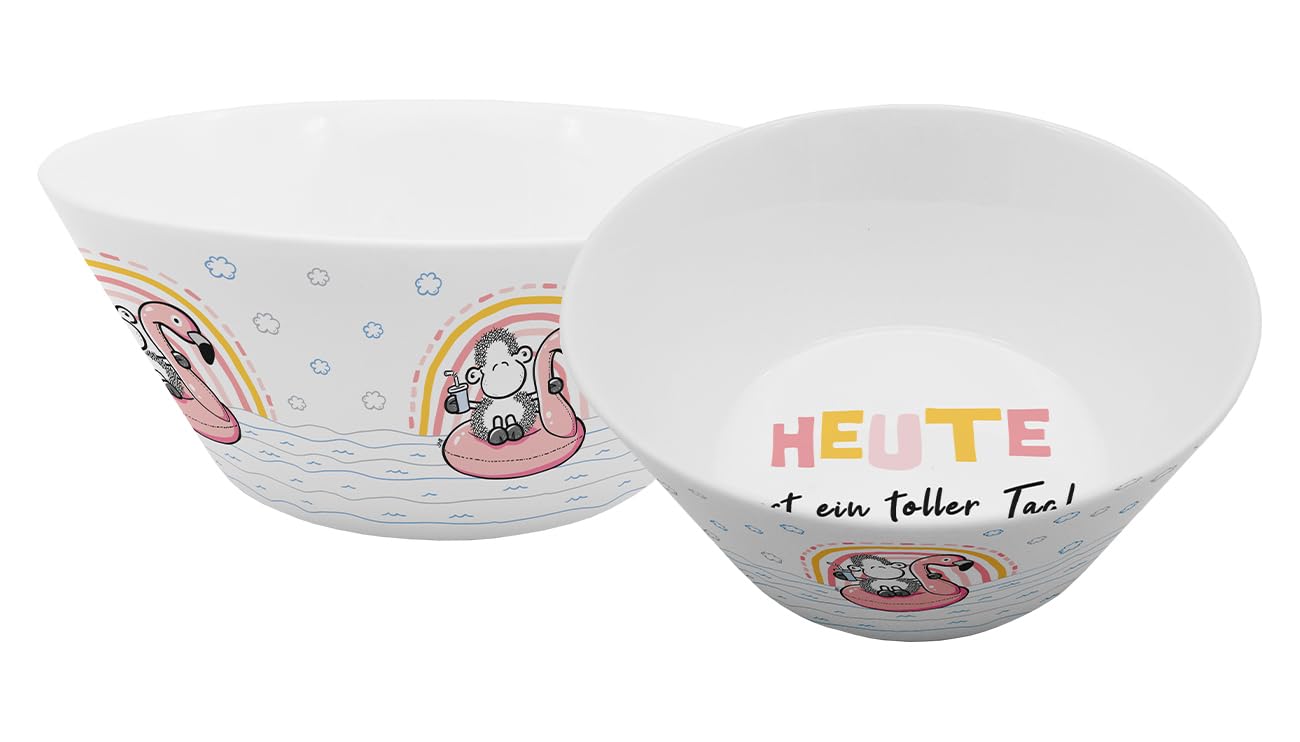 GEDALABELS Cereal Bowl Sheepworld Great Day 400 ml
