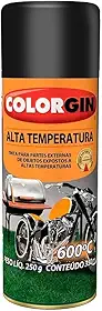 Tinta Spray Preto 300 ML - 250 GR Fosco Alta Temperatura - DECOR COLORGIN