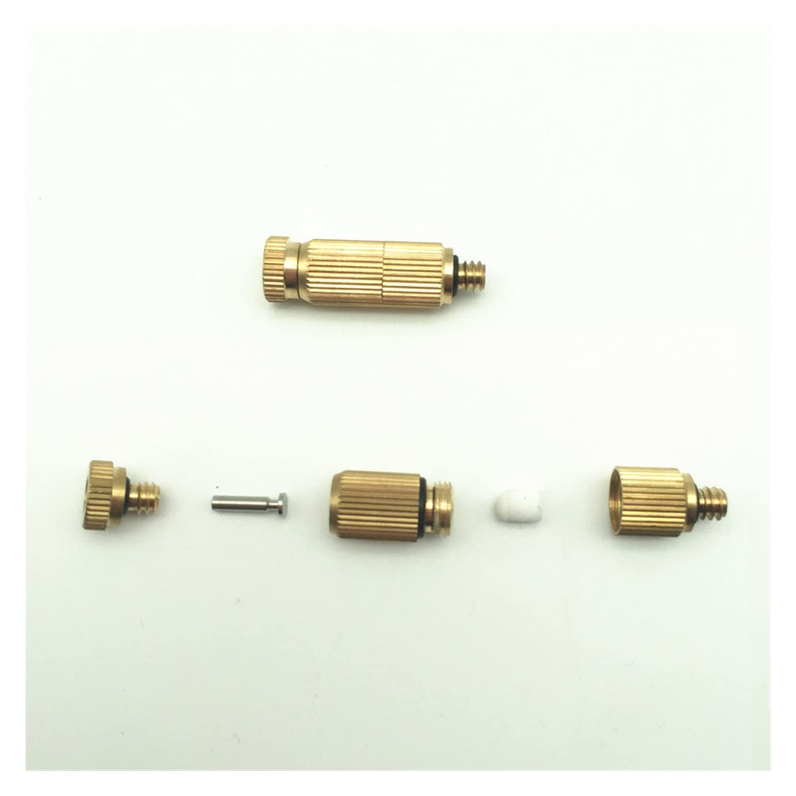 Buses de brumisation d'irrigation, filetage mâle 3/16'', buse de brumisation haute pression en laiton, buse de brumisation d'arrosage, arroseur par brumisation, 10 pièces/sac (couleur : 0,3 mm) (cou
