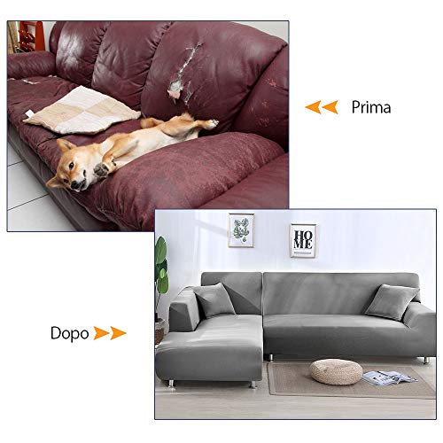 Enjoygoeu Copridivano con Penisola Elasticizzato a...