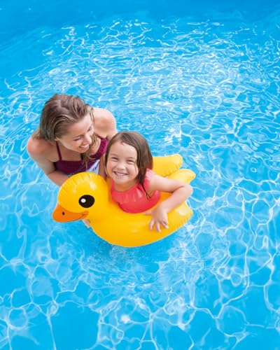 Image of 64x64cm Inflatable Swimming Pool Tubes for 3-6 Years Olds | PVC Water Floats Cute Animal Split Rings - Pack of 1
