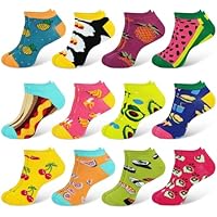 DiULi Calcetines Divertidos Mujer, 12 Pares Calcetines