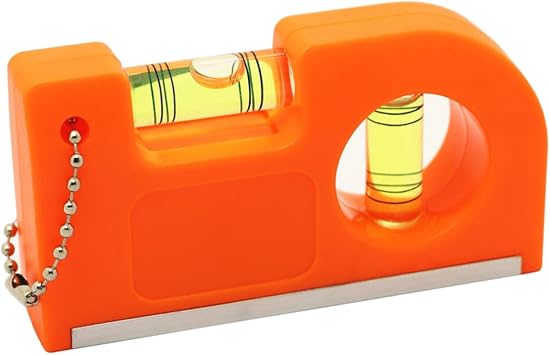 Spirit Level Tool Small Pocket Level with 2 Bubble Spirit Leveler Metal Keychain 3PCS, spirit level/150