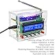 GOMETY FM Radio Kits, DIY Elektronik Lötprojekte Bausatz Digitalradio mit LCD Display FM 87-108 MHz Lötübungs Kit Drahtloser Empfänger DIY Löten zum Praxis Lernen und Lehren mit Transparent Schale