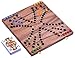 LOGOPLAY Tock für 4 Spieler - Gesellschaftsspiel mit Spielkarten - Brettspiel aus Holz mit zusammenklappbarem Spielbrett