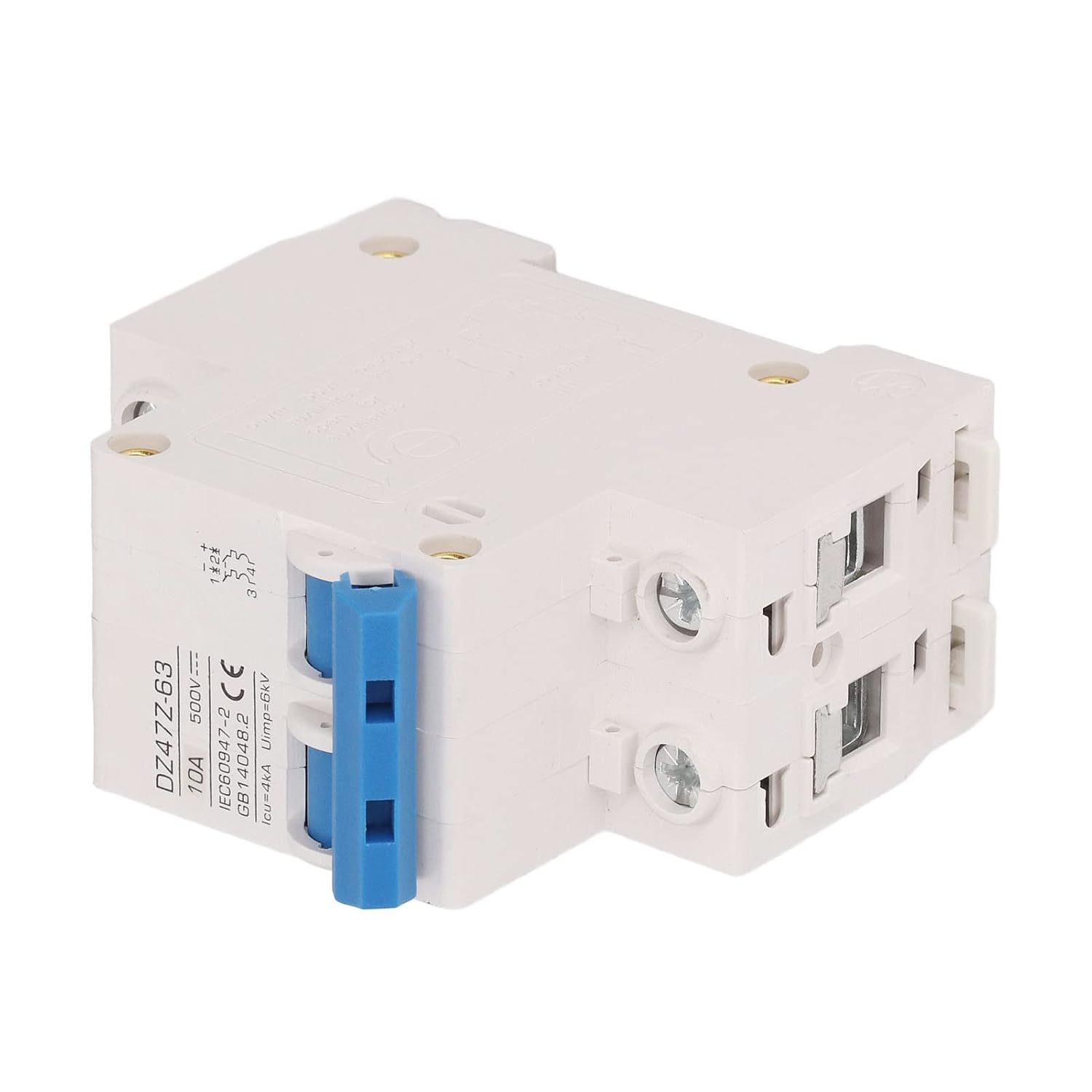 Small Circuit Breaker, 6kV Uimp 2P Mini DC Circuit Breaker Fast Trip