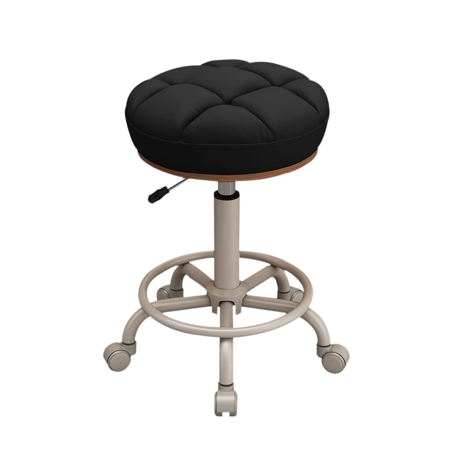 Tabouret à roulettes de 45 à 56 cm idéal pour votre salon de tatouage ou studio de dessin