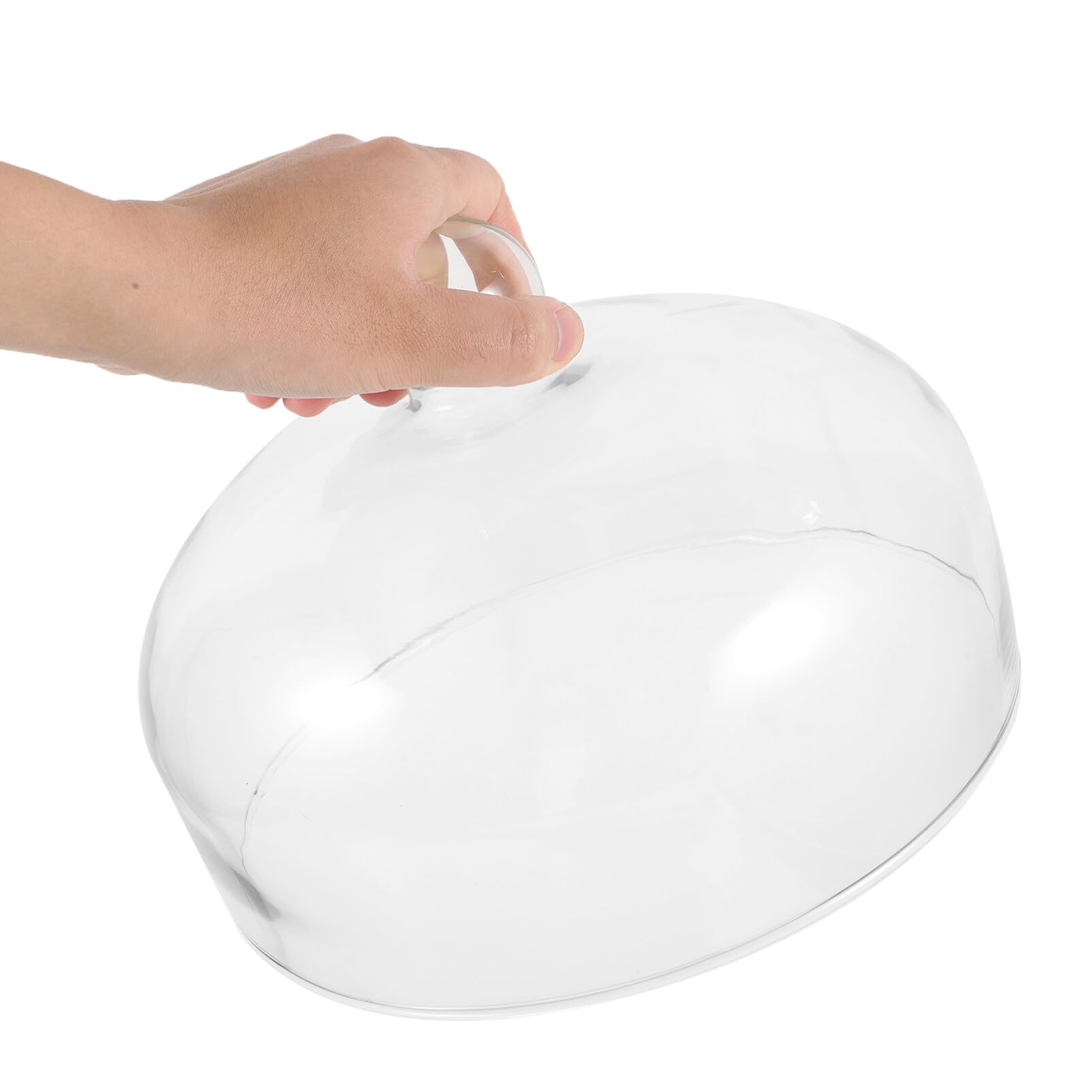 Yardwe Cubierta De Cúpula Para Tartas Cubierta De Cristal Para Exhibición De Tartas Con Asa Cubierta Transparente Para Platos De Comida Y Aperitivos Para Postres De Tartas (9 Pulgadas)