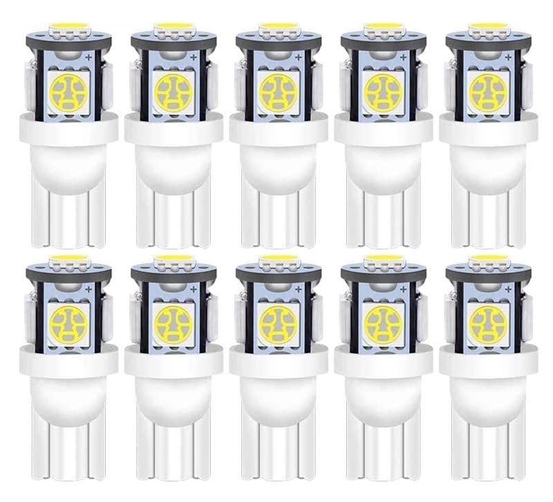 20 Ampoules LED W5W Pour Voiture - éclairage Intérieur Blanc 6000K, Facile à Installer, Longue Durée