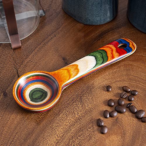 Baltique Marrakesh Collection Wooden Coffee Scoop – Colorful Birch Wood Reusable Scoop for Ground Coffee, Protein Powder & More - Image 4