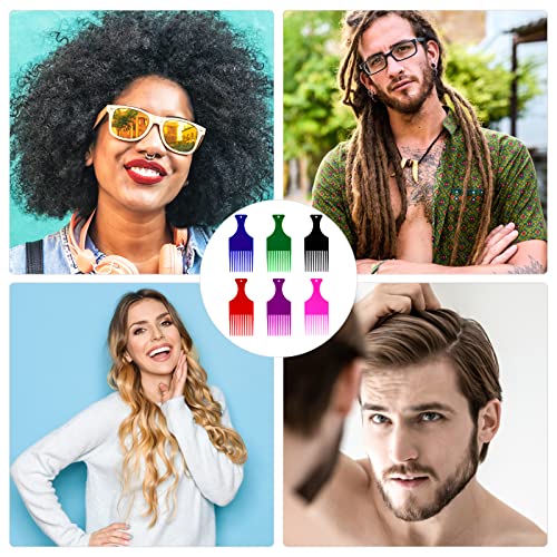 Molain 6 Pzs Peines Afro de Plástico para Cabello Rizado miniatura 6