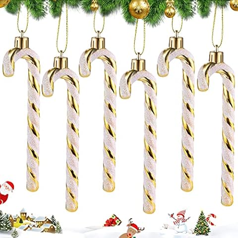 MELLIEX 6 Piezas Bastón de Caramelo de Navidad Cover