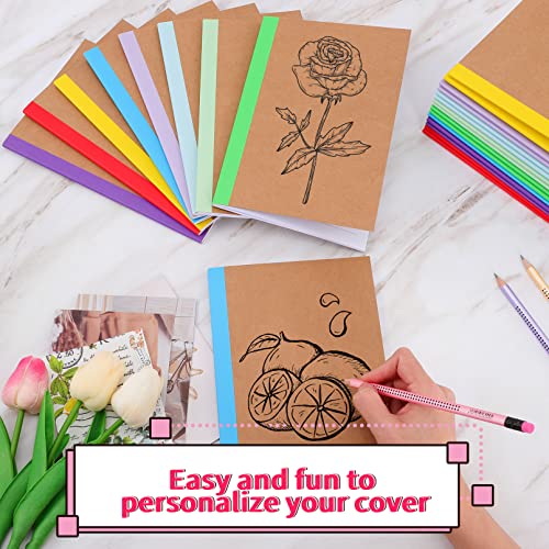Carnets de composition en vrac A5 lignés avec tranches arc-en-ciel - 4