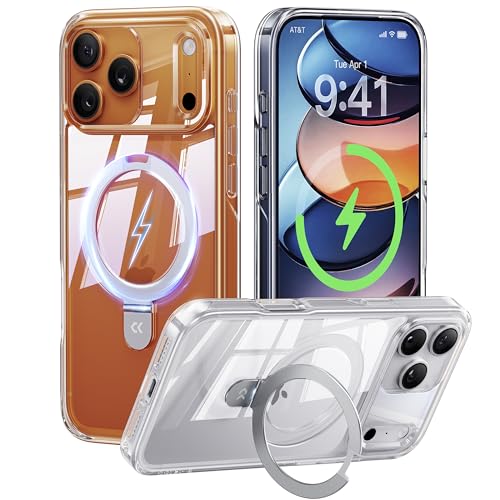 Image of CASEKOO Ultra-Magnetic Stand for iPhone 17 Pro Max Case Clear, Slim, Clear